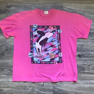 Vintage Sea World Pink tee
